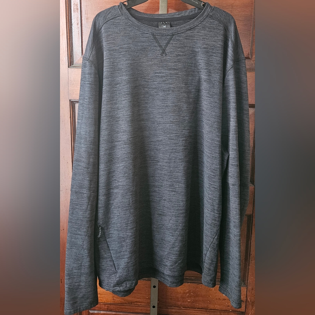 Member's Mark Men's Soft Sueded Brushed Long Sleeve Luxe Crew 2xl
